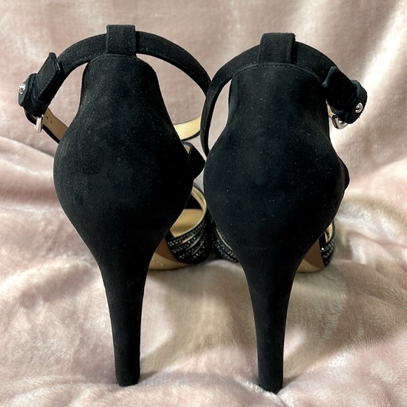 Ralph Lauren Purple Label Velia Embellished Goat-Suede Sandals Sz. 40 - Picture 12 of 16